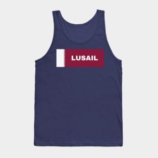 Lusail City in Qatar Flag Tank Top